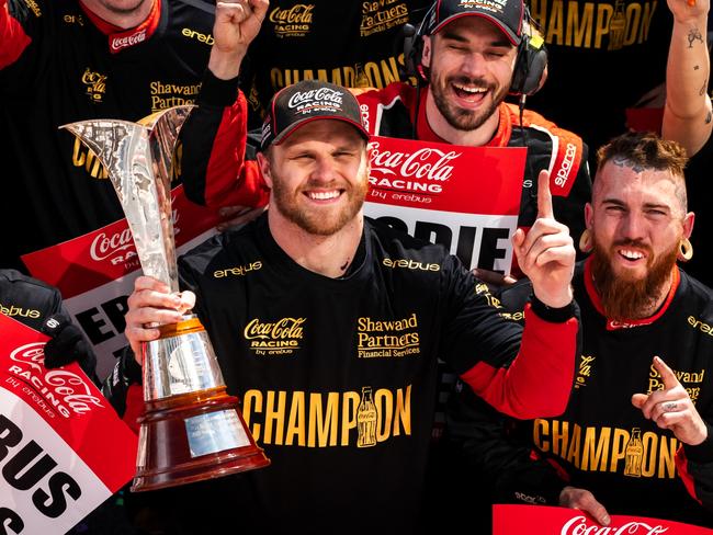 ADELAIDE, AUSTRALIA - NOVEMBER 26: Brodie Kostecki driver of the #99 Coca-Cola Racing Chevrolet Camaro ZL1 during the VAILO Adelaide 500, part of the 2023 Supercars Championship Series at Adelaide Street Circuit, on November 26, 2023 in Adelaide, Australia. (Photo by Daniel Kalisz/Getty Images)