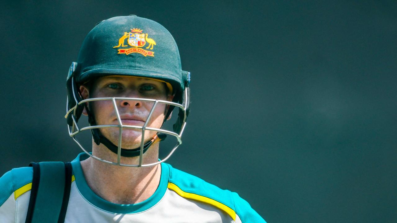 Australia's Steve Smith attends a practice session on the eve of their first one-day international (ODI) cricket match against Sri Lanka at the Pallekele International Cricket Stadium in Kandy on June 13, 2022. (Photo by ISHARA S. KODIKARA / AFP)