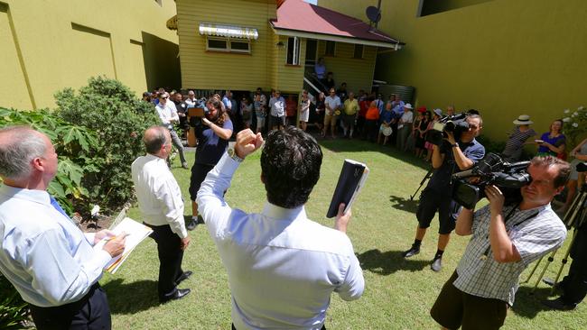 A big crowd turned out for the auction. Picture: Peter Wallis