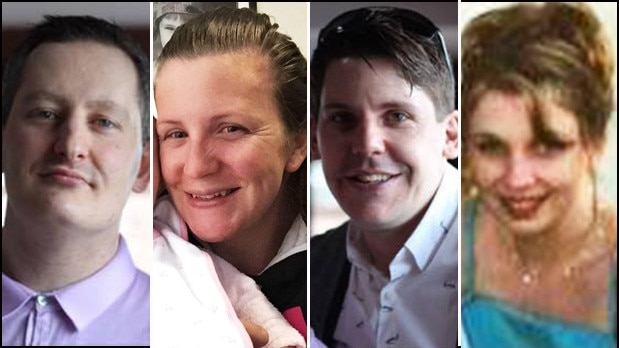 Dreamworld victims Roozi Araghi, Kate Goodchild, Luke Dorsett and Cindy Low. Pictures: Supplied