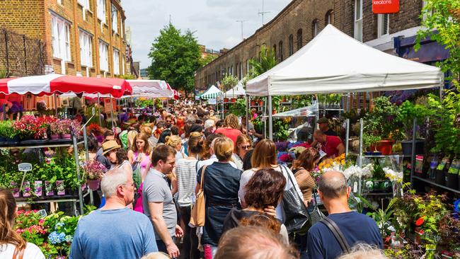 The Columbia Road Flower Market is a long-time Sunday tradition. Picture: iStock.