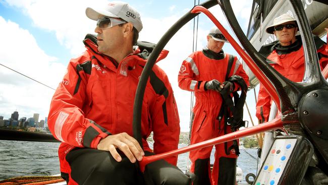 Mark Richards, Skipper, during a training day on-board Wild Oats XI in the lead up to the Sydney to Hobart Yacht Race on Boxing Day. pic Mark Evans