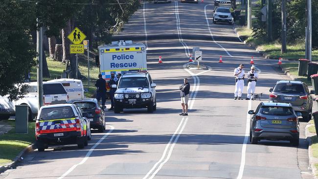 NSW Paramedics and Police said the scene was “confronting” for all involved. Picture: Peter Lorimer