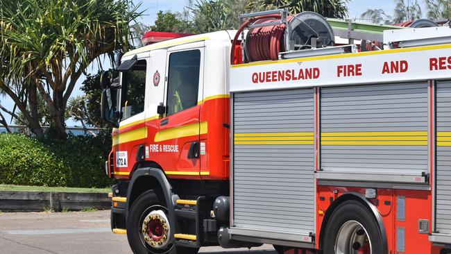 Generic picture of a Queensland Fire Department truck, taken at Point Arkwright during a rescue. Photo: Jorina Maureschat