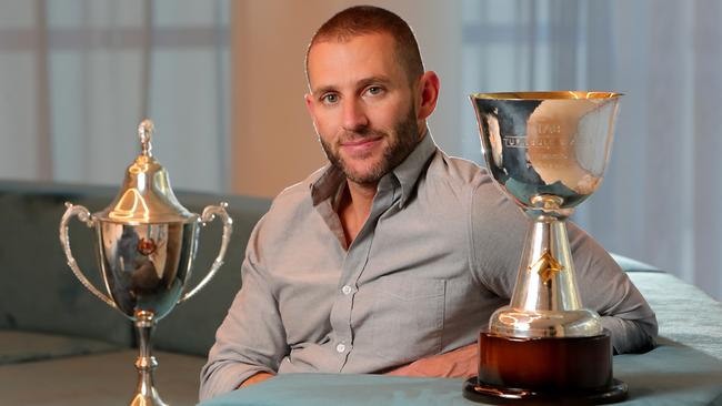 Brae Sokolski, Chief Investment Officer at MaxCap, hopes to add the Melbourne Cup trophy to his collection tomorrow. Picture: Stuart McEvoy