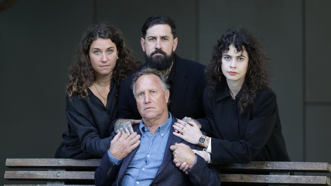 Marea’s son Jeff Yann, with his daughters Bella and Esther and nephew Milan Chagoury. Picture: David Caird