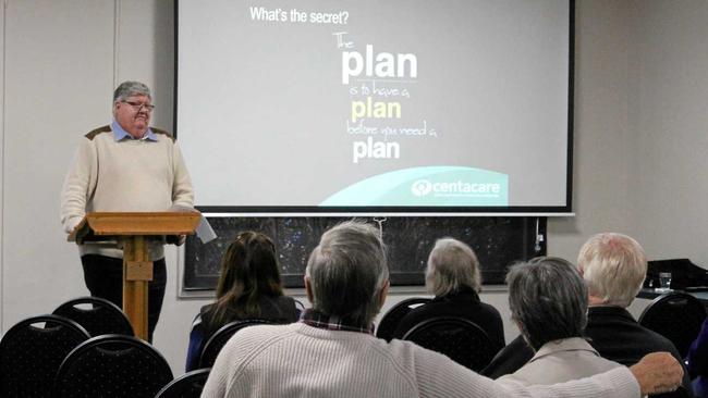 QUESTION TIME: Kingaroy's Operations Manager, John Stevenson, listened to the community members' questions after his presentation at the Centacare seminar. Picture: Laura Blackmore