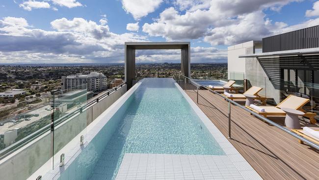 The outlook from the top of Avani Melbourne Box Hill Residences.