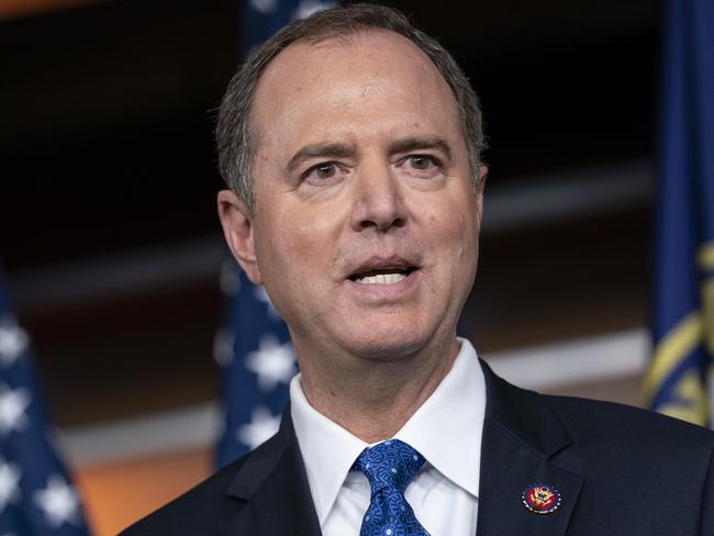 House Intelligence Committee Chairman Adam Schiff says Donald Trump talks like a Mafia boss on the call with Ukraine. Picture: AP