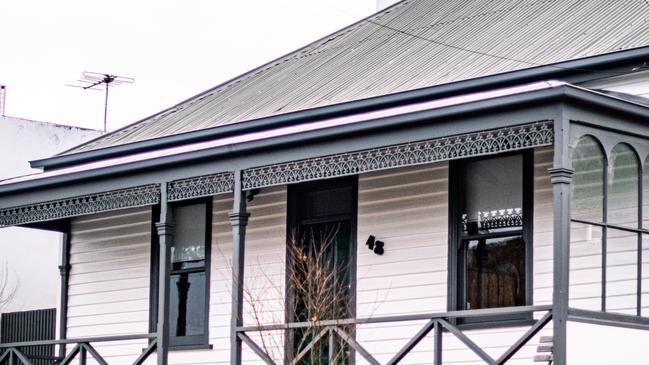 The exterior of the Sandy Bay home Maple House. Picture: Em Godfrey