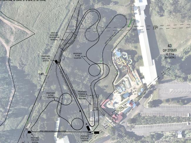 The proposed Alpine Coast ride path.