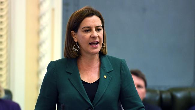 Opposition Leader Deb Frecklington said fine dodgers were getting an easy ride under the Palaszczuk Government. Picture: AAP Image/Dan Peled