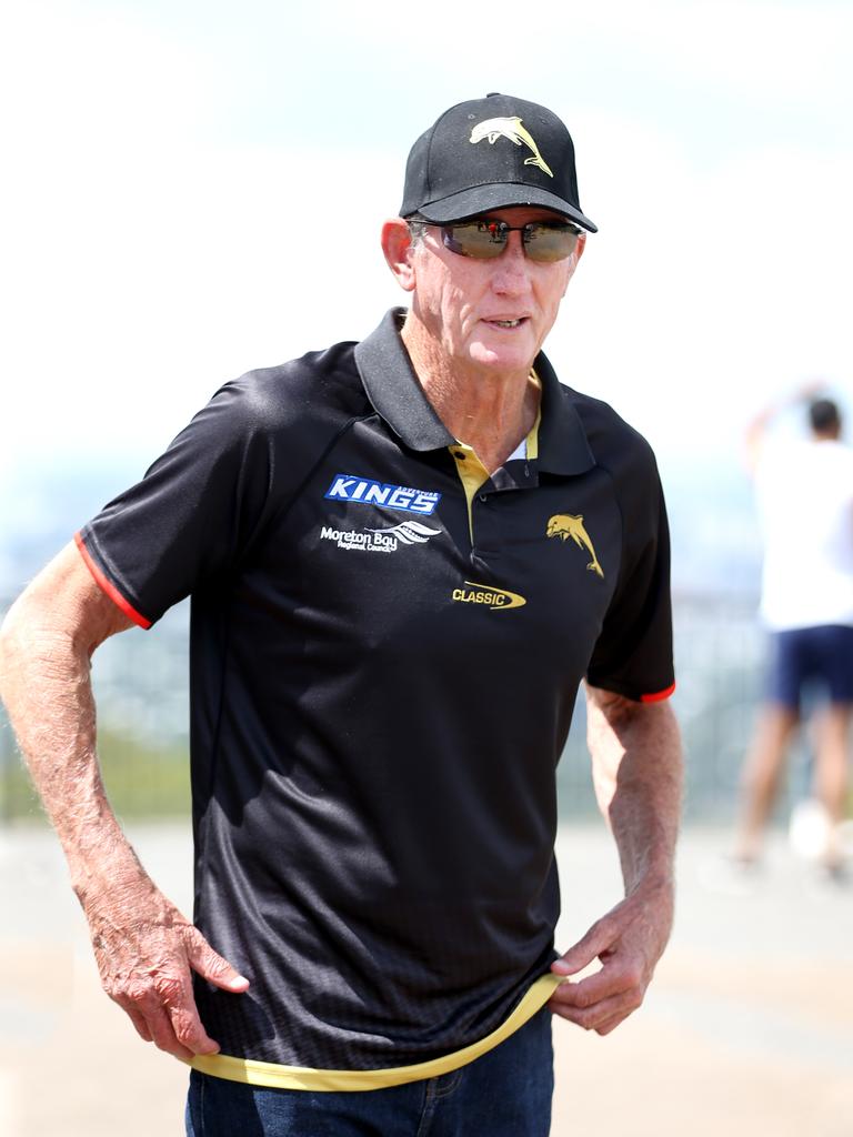 Wayne Bennett won’t be on David Moffett’s Christmas card list. Picture: Steve Pohlner