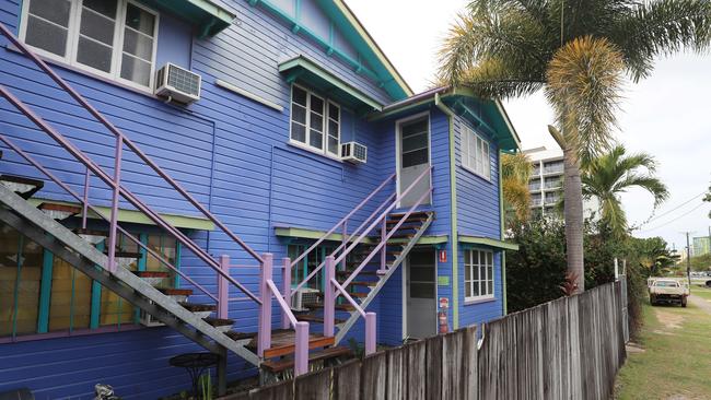 The rear of Caravella backpacker hostel on Abbott Street. Picture: Brendan Radke