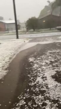 Hail at Granville, Fraser Coast