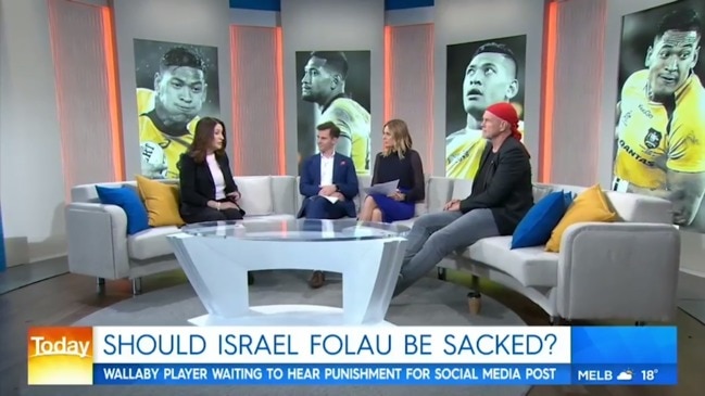 TV personalities in heated stoush over Israel Folau scandal (TODAY)