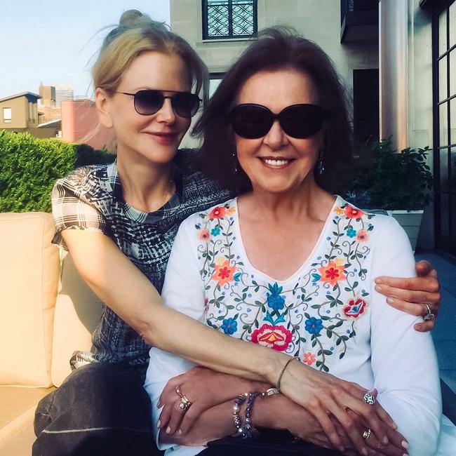 Nicole Kidman with her mother Janelle. Picture: Instagram