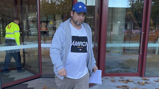 Jason Stafrace outside Bendigo Magistrates Court on April 3, 2023. Picture: Julieanne Strachan