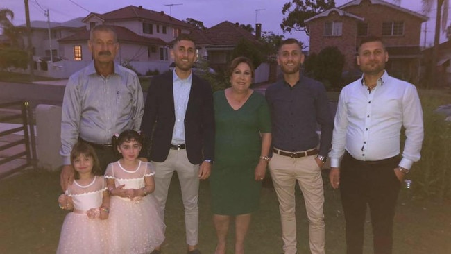 Saeeda Akobi Jjou Stu (centre), the fifth Covid-related death of the current outbreak, poses for a photo flanked by her twin sons Roni and Ramsin, her husband Adel (far left) and son Romel (far right). Picture: Facebook