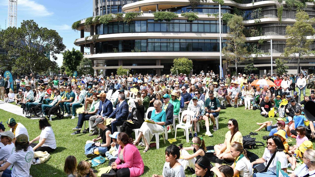 Australian Olympic and Paralympic teams arrive on the Sunshine Coast. Picture: Patrick Woods.