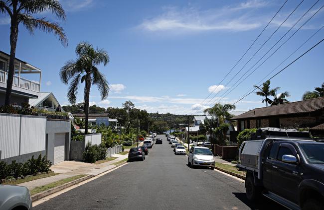 Malcolm St in North Narrabeen, as it is today. In 1962 the surf club was at the beach end of the street. Picture: Adam Yip