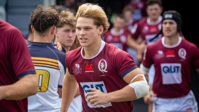 Frankie Goldsbrough has been named on the bench for Queensland’s round 4 Super Rugby Pacific clash against the Crusaders. Picture: Tom Primmer/QRU.