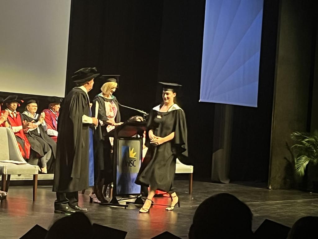 The University of the Sunshine Coast graduation ceremony at Maryborough's Brogla Theatre.