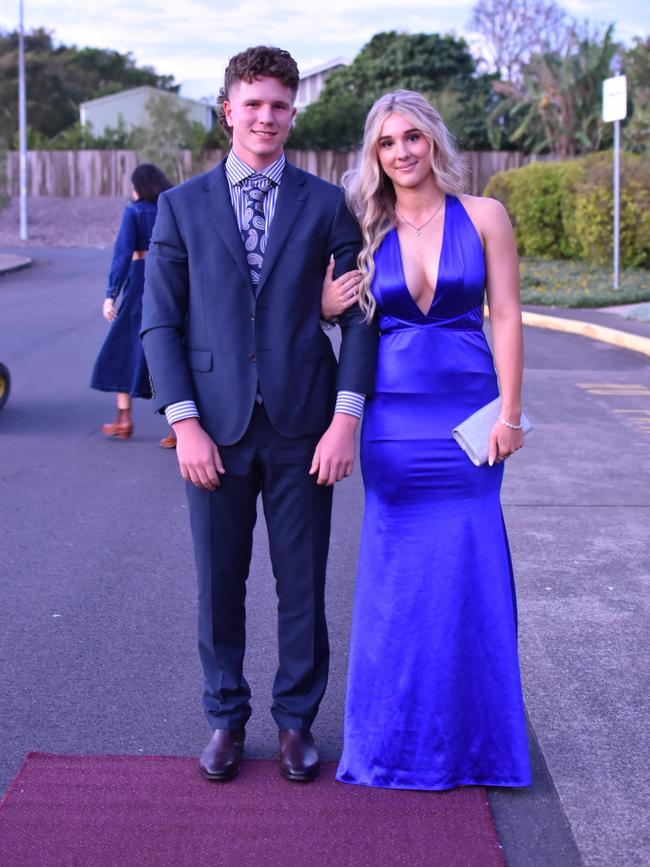 St Mary’s College student Sam Maragna with partner Lucy Wilkinson.