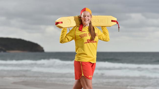 Jennifer Webb, 17, received the Meritorious Award at the Surf Life Saving Australia Awards of Excellence for rescuing a drowning man while she was on patrol. Picture: Troy Snook