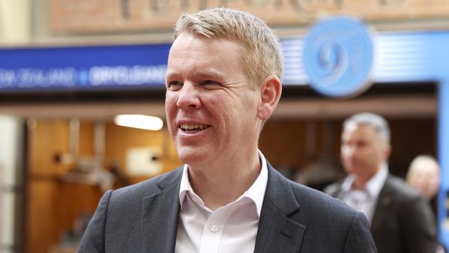 Chris Hipkins campaigns in Wellington. Picture: Getty Images.