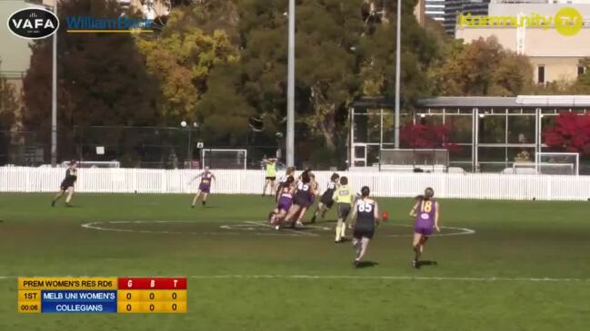 Replay: VAFA Round 6 - Melbourne University v Collegians (Women, Reserves)