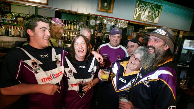 Storm supporters Aaron Fleming, Mark Glen, Rose Robinson, Jonathon Thorpe, Andrew Harding, Julie Tierney and Ray Wilkins.