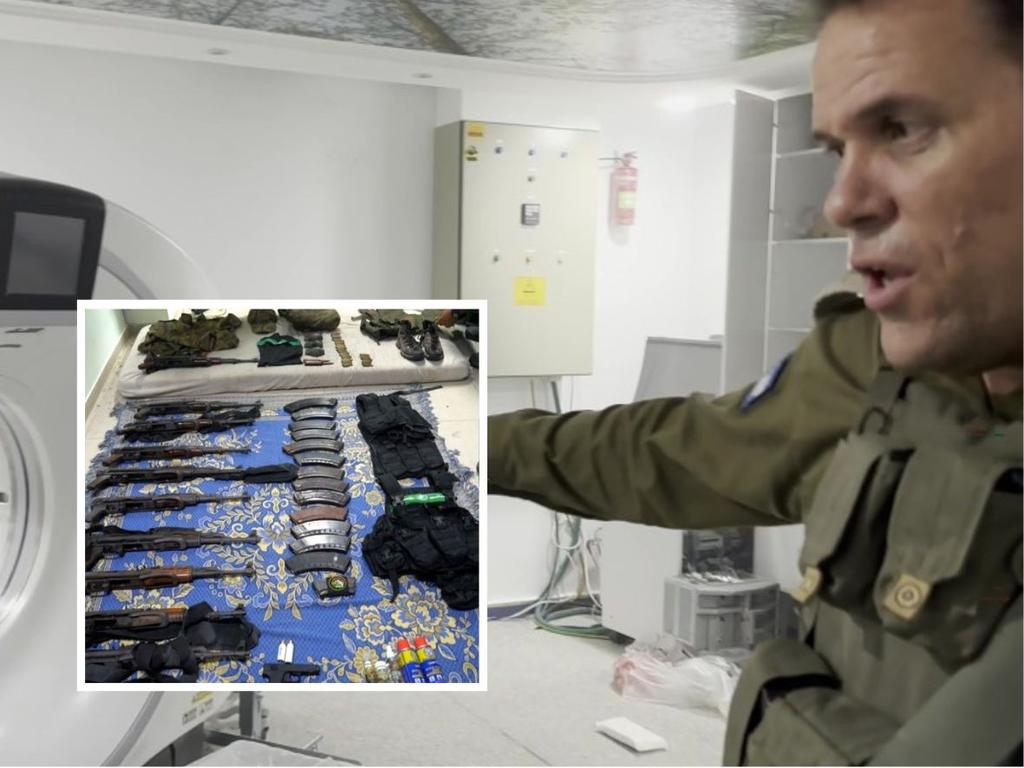 Huge weapon stash found in Gaza hospital