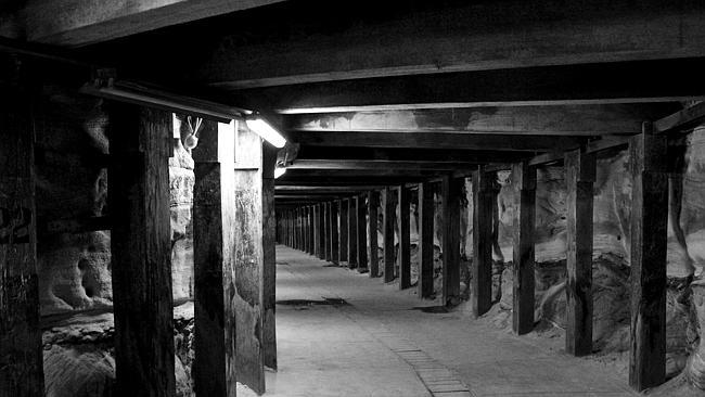 It’s a long walk through Dog Leg tunnel on Cockatoo Island. Flickr Wyncliffe