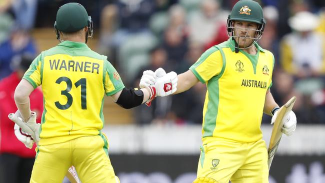 Captain Aaron Finch and Warner built what proved to be a match-winning platform — just.