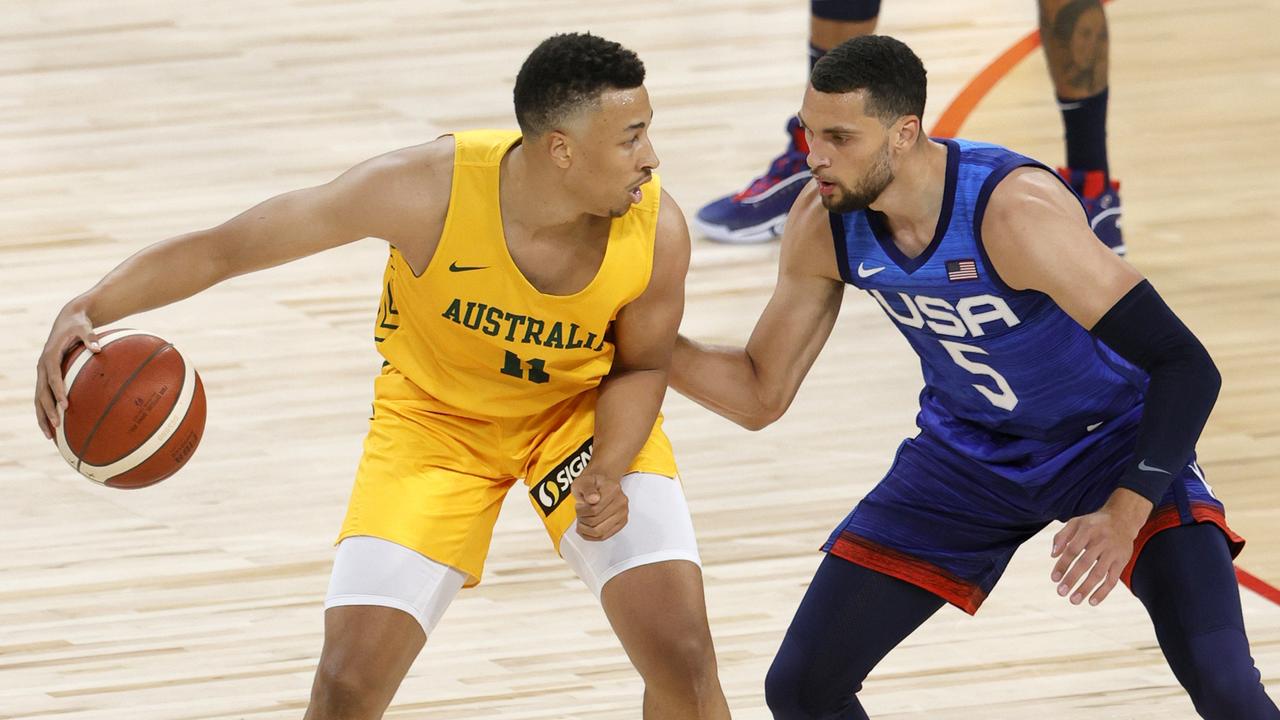 Can the Boomers stun the USA and lock up a gold or silver medal on Thursday afternoon? (Photo by Ethan Miller/Getty Images)