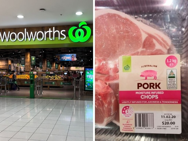 Woolies ‘moisture-infused’ meat confuses