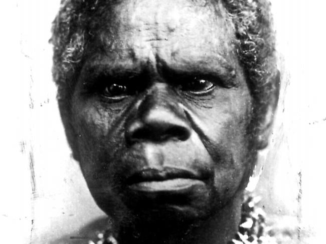 Drawing of Truganini the last full blood Tasmanian aboriginal in Tasmania who died in 1876 aged 73, rest of her tribe were Bruny victims of genocide by Europeans.