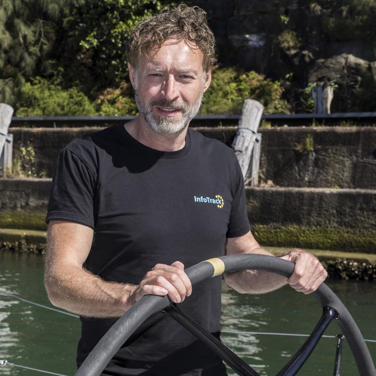 Christian Beck while training for the Rolex Sydney to Hobart yacht race. Picture Andrea Francolini