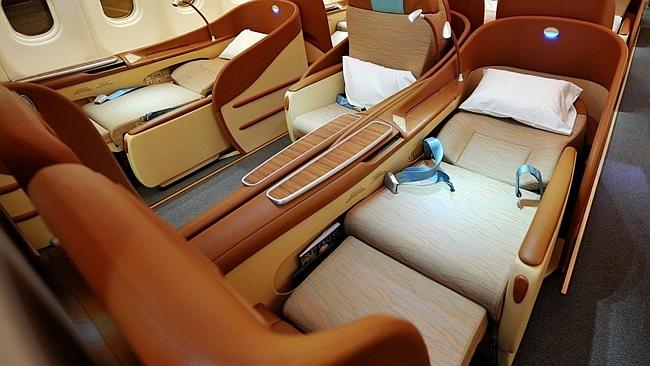 Oman Air business class. Picture: Supplied