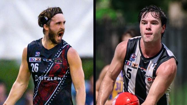 Tom Phillips for the Tiwi Bombers and Matthew Payne for the Palmerston Magpies in the 2024-25 NTFL season.