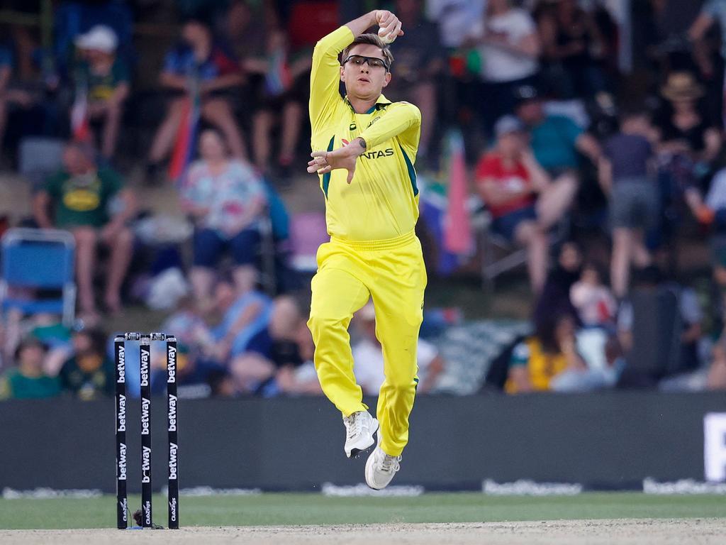 Australia's Adam Zampa delivered the equal-worst figures in ODI history. Picture: AFP