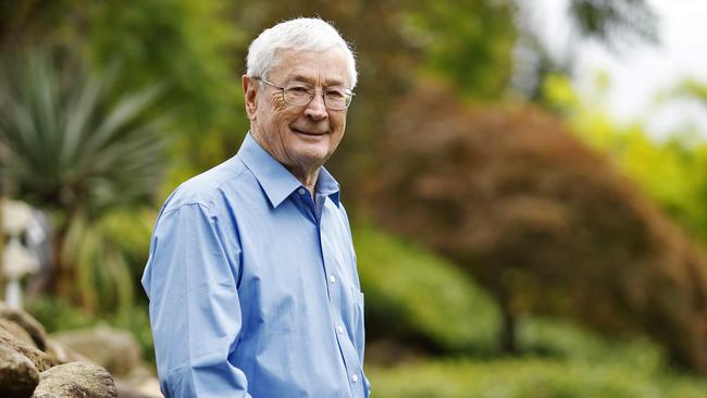 DAILY TELEGRAPH - 29.1.25Australian businessman Dick smith pictured at Sandstone Cafe in Terrey hills with journalist Lachie Leeming for High Steaks. Dick ate a steak sandwich without the bread. Picture: Sam Ruttyn