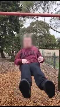 Ballarat Specialist School student playing outside of school