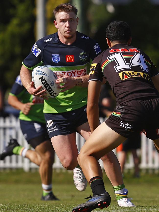 Samuel Gash is one of the exciting Raiders Harold Matts Cup brigade that has come through the Erindale College. Picture: Richard Dobson