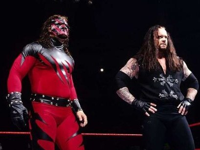 Kane and The Undertaker were two iconic WWE superstars. Picture: WWE