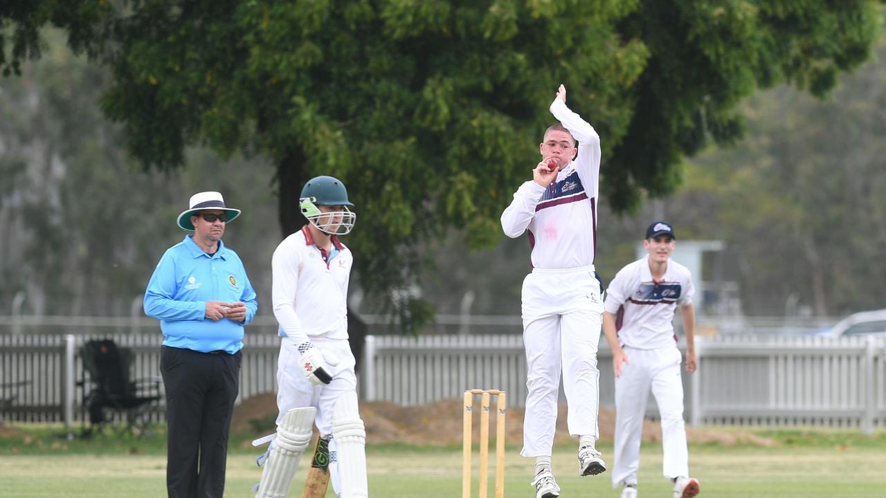 CRICKET Nth Qld U21 championships: Mackay-Whitsunday's Jack Dwyer bowls