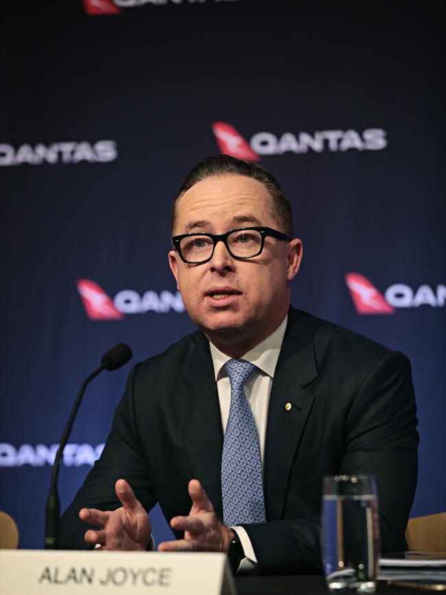 Qantas CEO Alan Joyce has presided over a poor period for Qantas. Picture: Adam Yip