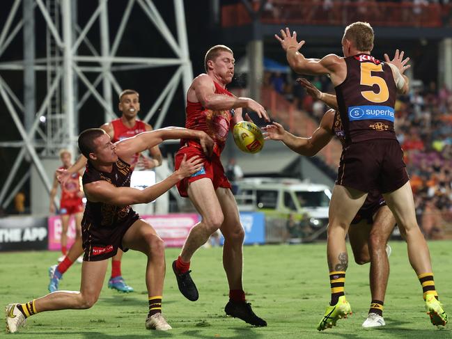 Will Matt Rowell re-sign at the Suns. Picture: James Wiltshire/AFL Photos