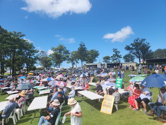 More than 600 Kempsey locals attended a youth crime rally in Kempsey on Sunday.